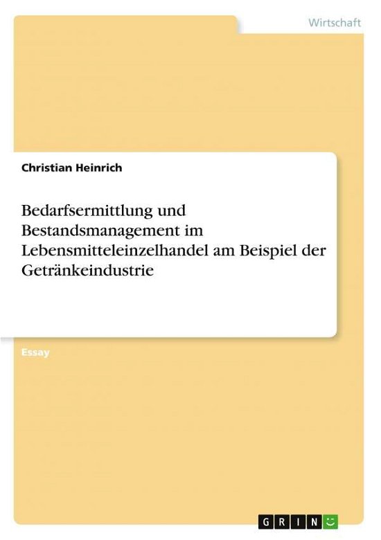 Cover for Heinrich · Bedarfsermittlung und Bestands (N/A)