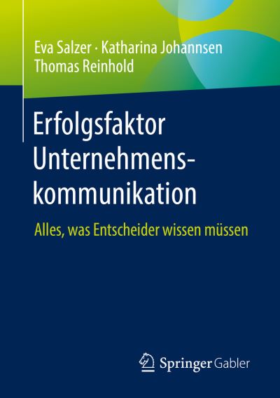 Cover for Eva Salzer · Erfolgsfaktor Unternehmenskommunikation - Besser Verstehen, Besser Entscheiden (Book) (2022)