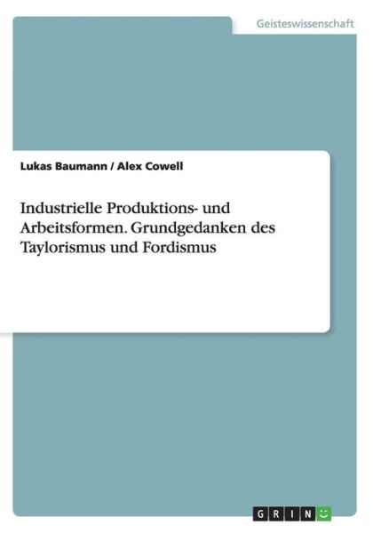 Cover for Baumann · Industrielle Produktions- und A (Bok) (2015)