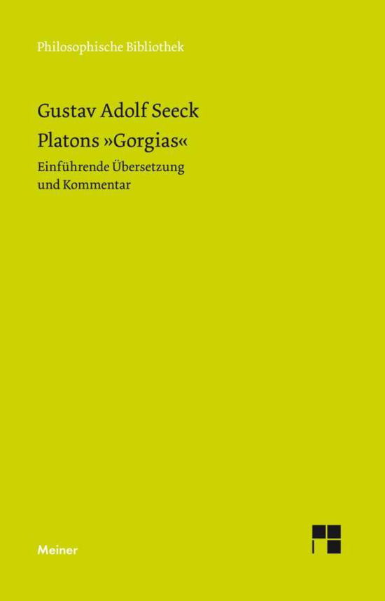 Cover for Seeck · Platons &quot;Gorgias&quot; (Book)