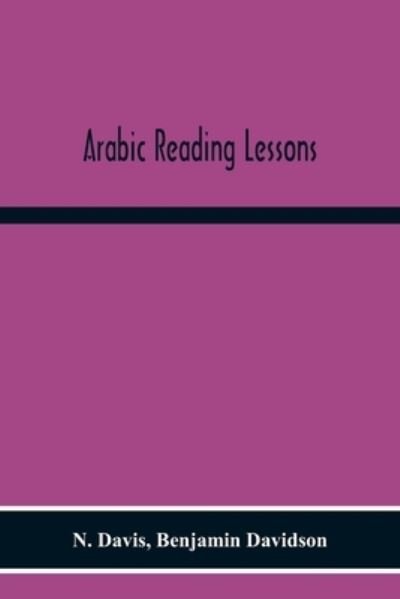 Cover for N Davis · Arabic Reading Lessons (Paperback Book) (2020)