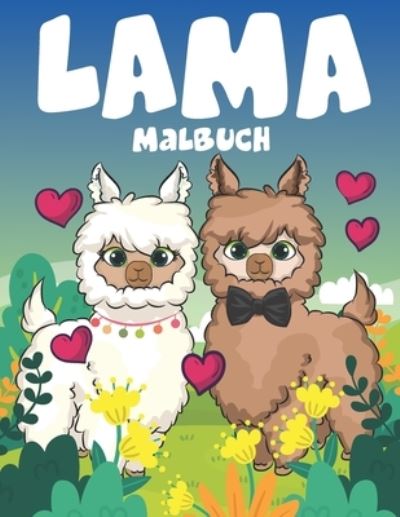 Cover for Mounart · Lama Malbuch: Ausmalbuch fur Erwachsene und kinder, Jungen und Madchen. (Paperback Book) (2021)