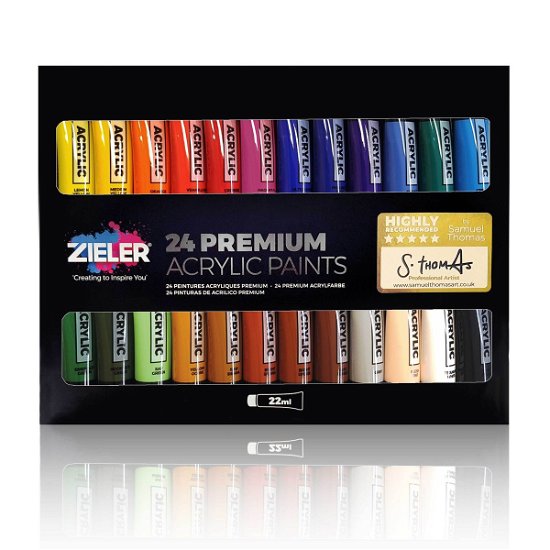 Cover for Zieler · Zieler - Premium Acrylic Paint 24 Pcs. (607290014) (Spielzeug)
