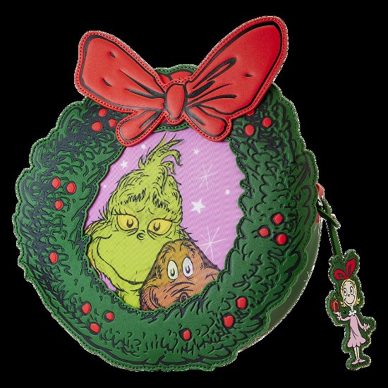 Cover for Loungefly · Loungefly Dr Seuss: Grinch - Christmas Wreath Figural Crossbody (dsstb0011) (MERCH)