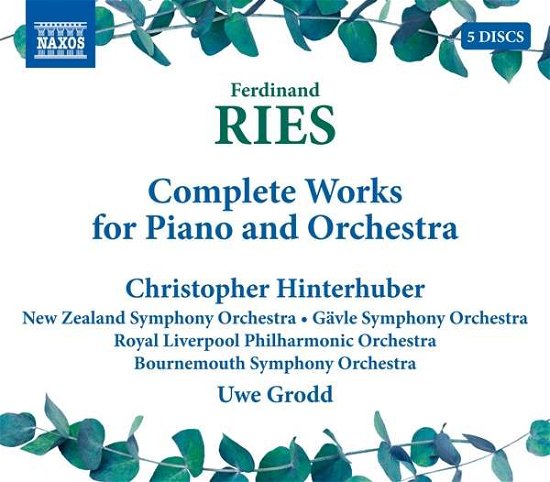 Cover for Christopher Hinterhuber · Ferdinand Ries: Complete Works For Piano And Orchestra (CD) (2022)