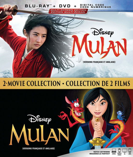 Cover for Blu-ray · Mulan (Animated) [Blu-ray+DVD+Digital] (Blu-ray/DVD) (2020)