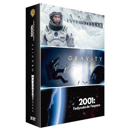 Interstellar + Gravity + 2001, L Odyssee De L Espace - Coffret 3 Dvd - Matthew Mcconaughey - Film -  - 5051889548737 - 