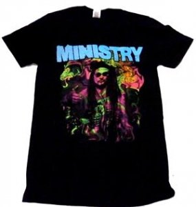 Cover for Ministry · Ministry Men's Tee: Trippy Al (Ex Tour Tee) (Bekleidung) [size XL] [Black - Mens edition]
