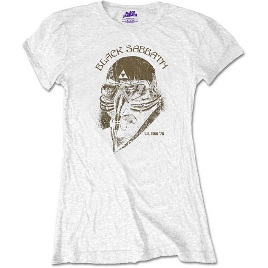 Cover for Black Sabbath · Black Sabbath Ladies T-Shirt: US Tour 1978 (Retail Pack) (T-shirt) [size L] [White - Ladies edition]