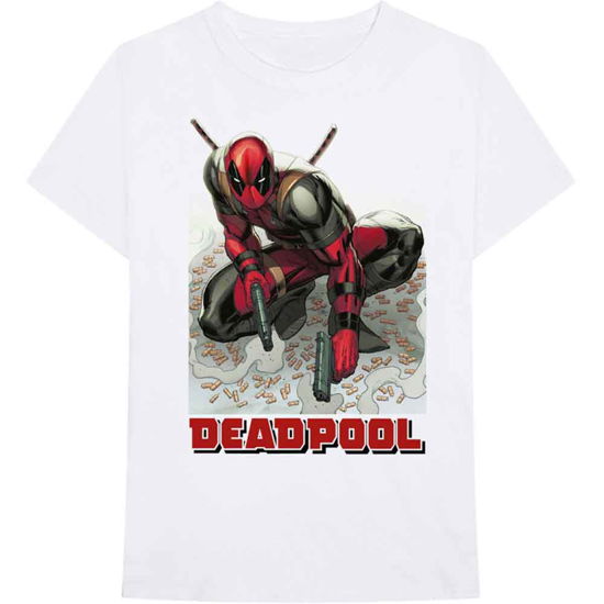 Marvel Comics Unisex T-Shirt: Deadpool Bullet - Marvel Comics - Gadżety -  - 5056170674737 - 