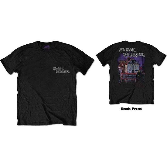 Cover for Black Sabbath · Black Sabbath Unisex T-Shirt: Debut Album (Back Print) (T-shirt) [size L] [Black - Unisex edition]