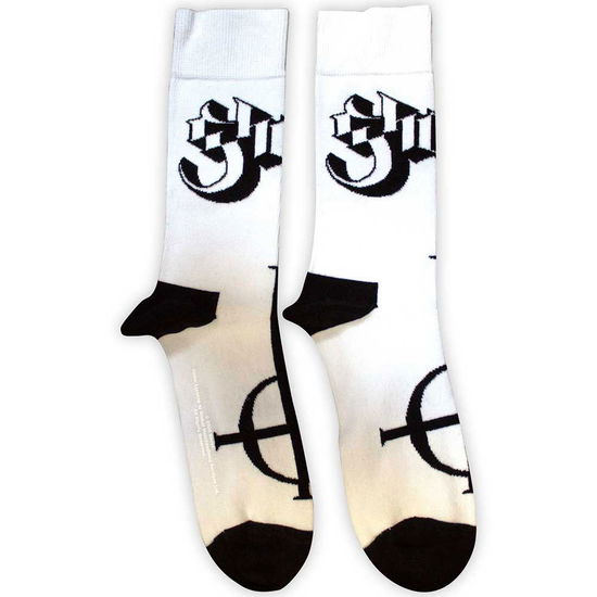 Cover for Ghost · Ghost Unisex Ankle Socks: Symbol Mono (White) (UK Size 4 - 7) (CLOTHES) (2025)