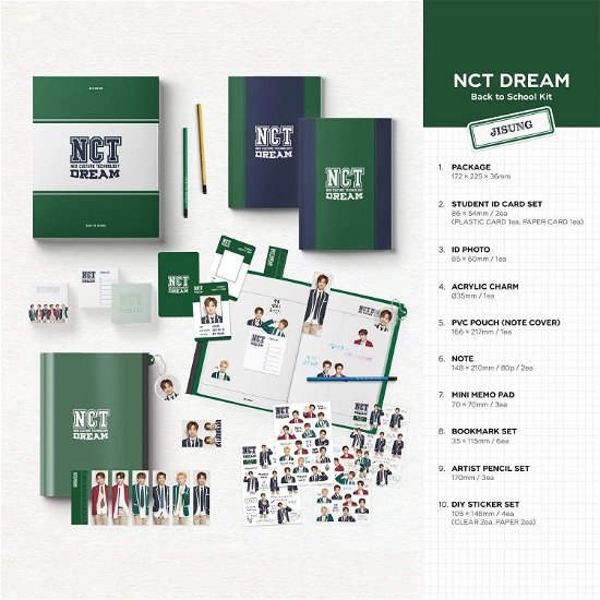 2021 NCT DREAM Back to School Kit (JISUNG Ver.) - Nct Dream - Merchandise - SM ENT. - 8809718448737 - 