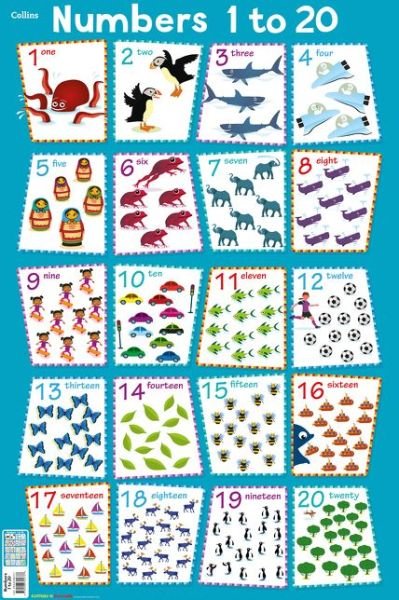 Cover for Collins Kids · Numbers 1 - 20 - Collins Children’s Poster (Loose-leaf) (2018)