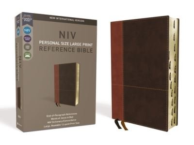 Cover for Zondervan · NIV, Personal Size Reference Bible, Large Print, Leathersoft, Tan / Brown, Red Letter, Thumb Indexed, Comfort Print (Leather Book) (2018)