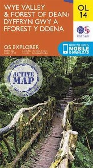 Wye Valley & Forest of Deane - OS Explorer Active Map -  - Kirjat - Ordnance Survey - 9780319475737 - maanantai 24. helmikuuta 2020