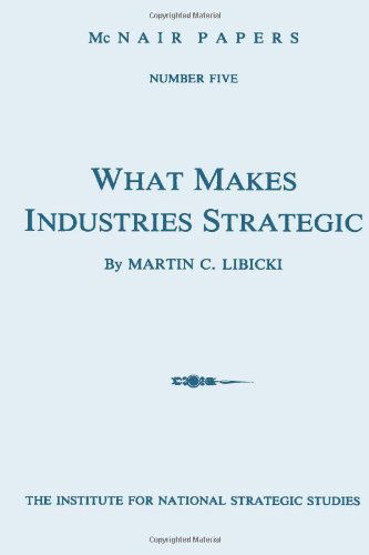 Cover for Martin C. Libicki · What Makes Industries Strategic: a Perspective on Technology, Economic Development, and Defense (Paperback Book) (2012)