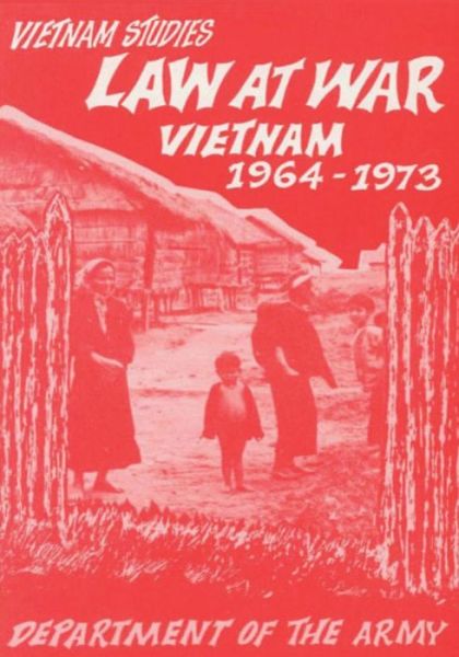 Cover for Major Gen George S Prugh · Law at War: Vietnam, 1964-1973 (Paperback Book) (2015)