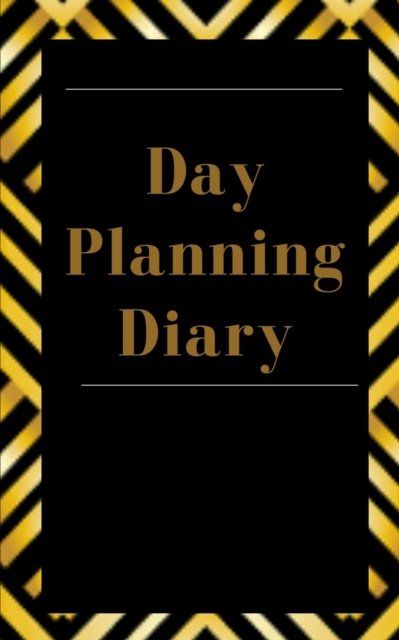 Cover for Toqeph · Day Planning Diary - Planning My Day - Gold Black Brown Strips Cover (Paperback Bog) (2020)