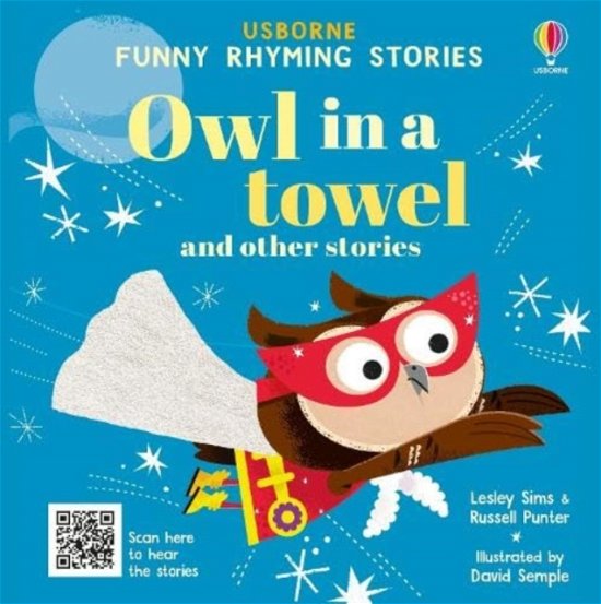 Cover for Lesley Sims · Owl in a towel and other stories - Funny Rhyming Stories (Hardcover Book) (2024)