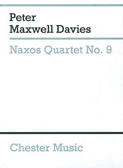 Cover for Peter Maxwell Davies · Naxos Quartet No.9 (Miniature Score) (Sheet music) (2009)