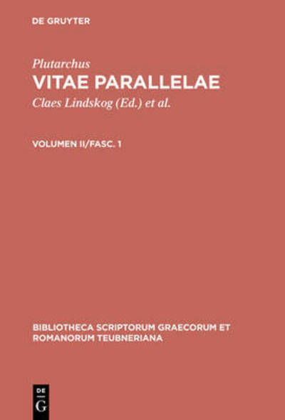Vitae parallelae.2/1 - Plutarch - Boeken - K.G. SAUR VERLAG - 9783598716737 - 1993