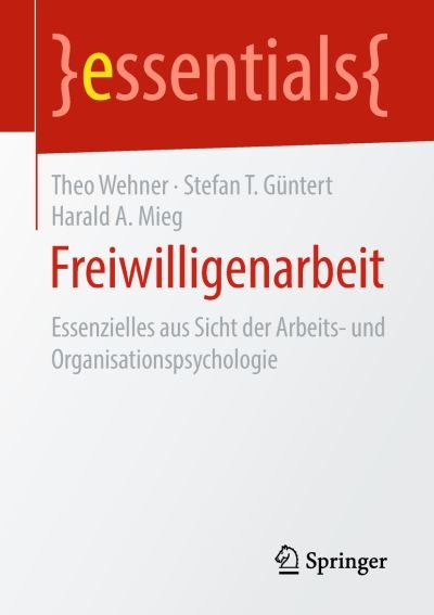 Cover for Wehner · Freiwilligenarbeit (Bog) (2018)