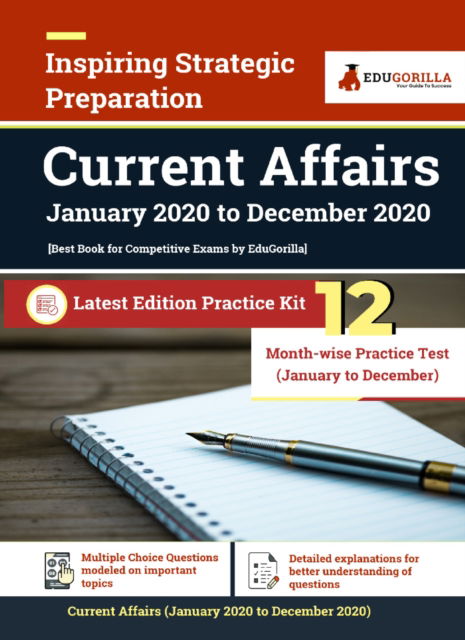 Cover for Rohit Manglik · All Current Affairs of 2020 Covers January to December 2020 CA for Competitive Exams MCQ in English by EduGorilla (Paperback Book) (2022)