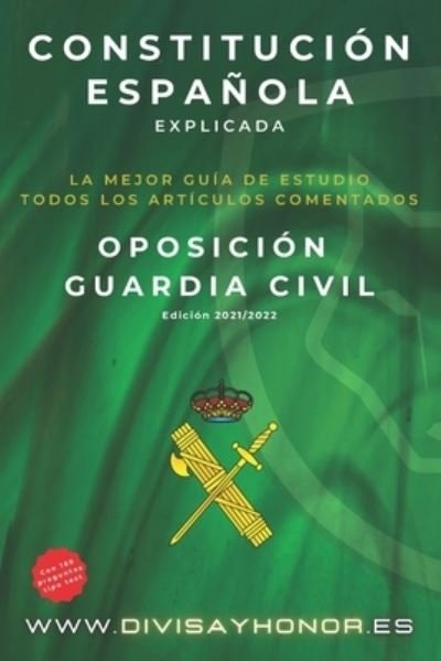 Cover for Divisa Y Honor · Constitucion Espanola explicada (Paperback Book) (2020)