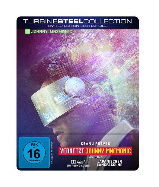 Cover for Keanu Reeves · Vernetzt: Johnny Mnemonic (Turbine Steel Collection) (Blu-ray) (2017)