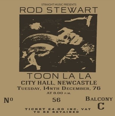 Toon La La - Live at Bbc Newcastle City Hall 1976 - Rod Stewart - Musik - VIVID SOUND - 4540399321738 - 19. oktober 2022