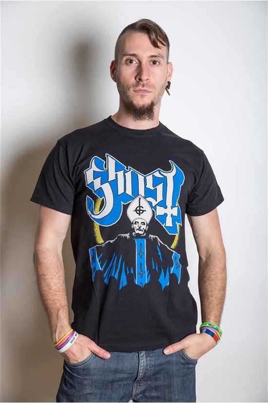 Ghost Unisex T-Shirt: Papa & Band - Ghost - Merchandise - Global - Apparel - 5055295364738 - 