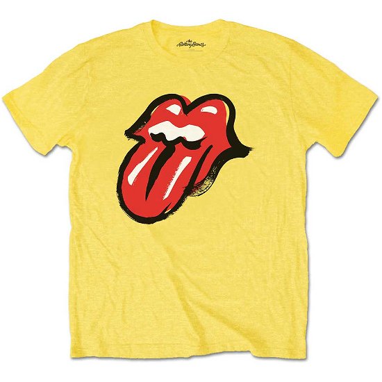 Rolling Stones (The): No Filter Tongue Yellow (T-Shirt Unisex Tg S) - Rock Off - Merchandise - ROCK OFF - 5056170635738 - 