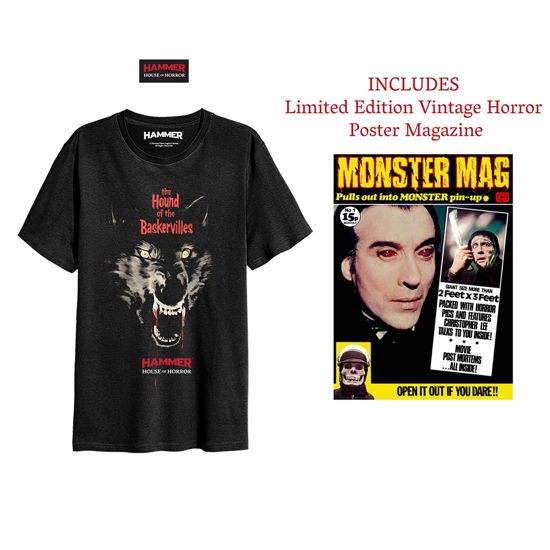 Hammer Horror · Hounds of Baskerville (Ts + Poster Mag Set) (Bekleidung) [size S] [Black edition] (2020)