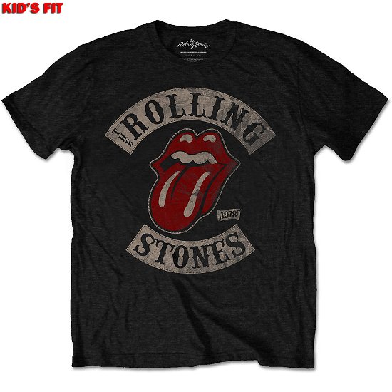 The Rolling Stones Kids T-Shirt: Tour 78 (11-12 Years) - The Rolling Stones - Koopwaar -  - 5056368649738 - 