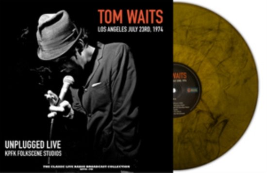Cover for Tom Waits · Unplugged Live At Folkscene Studios (Orange Marble Vinyl) (LP) (2023)