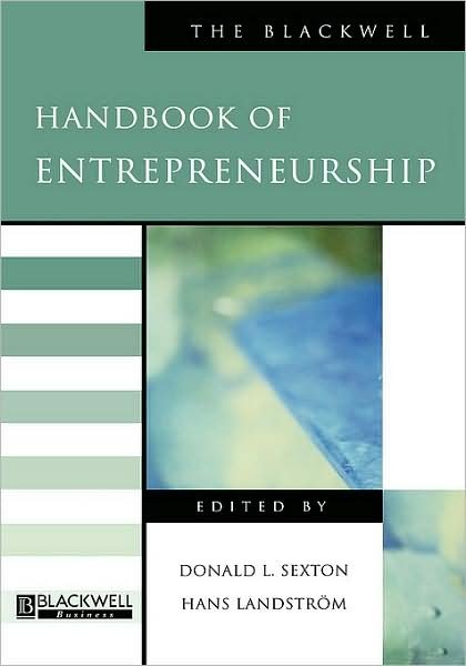 Cover for Sexton · The Blackwell Handbook of Entrepreneurship - Blackwell Handbooks in Management (Inbunden Bok) (1999)
