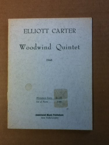 Woodwind Quintet (1948) - Carter Elliott - Books - Associated - 9780793515738 - November 1, 1986