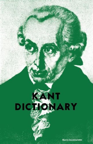 Kant Dictionary - Morris Stockhammer - Books - Philosophical Library - 9780806529738 - 1972