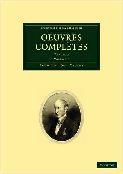 Cover for Augustin-Louis Cauchy · Oeuvres completes: Series 1 - Oeuvres completes 26 Volume Set (Paperback Book) (2009)