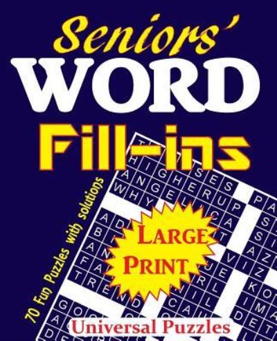 Cover for Universal Puzzles · Seniors' Word Fill-ins (Paperback Book) (2016)