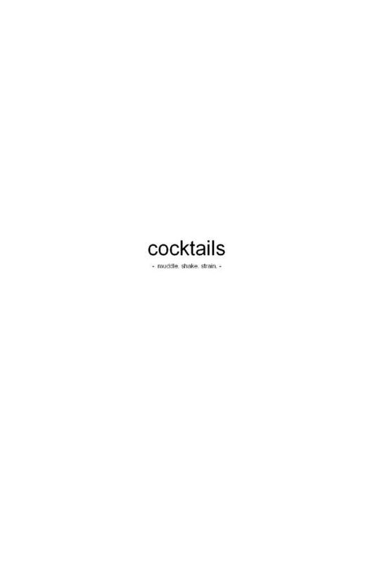 Cover for Zarin Thomson · Cocktails (Paperback Book) (2007)