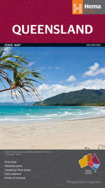 Cover for Hema Maps · Hema Maps: Queensland State Map (Map) (2014)