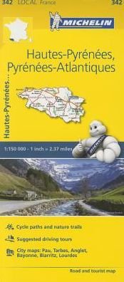 Cover for Michelin · Michelin local Map: France blad 342: Hautes Pyrenees, Pyrenees Atlantiques (Gebundenes Buch) (2016)