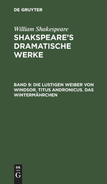 Cover for William Shakespeare · [Dramatische Werke] Shakspeare's Dramatische Werke (Book) (1901)