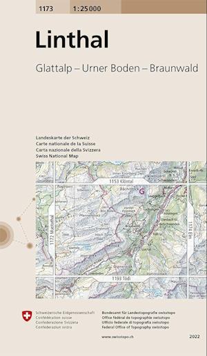 Cover for Switzerland Swisstopo · Linthal 2016 (Map) (2022)