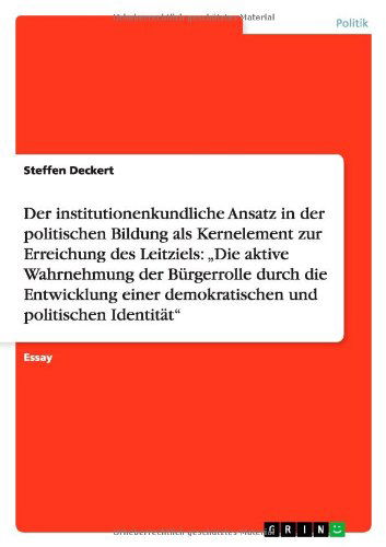 Cover for Deckert · Der institutionenkundliche Ansa (Book) [German edition] (2009)