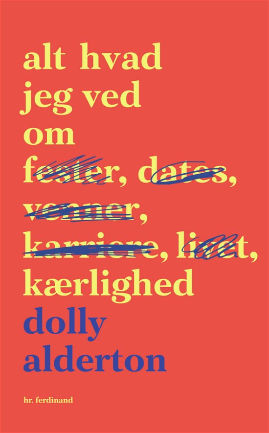 Alt hvad jeg ved om kærlighed - Dolly Alderton - Bøker - Hr. Ferdinand - 9788740050738 - 31. januar 2019