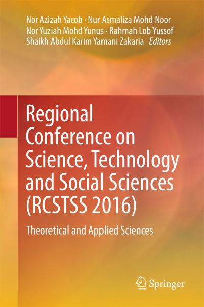 Cover for Regional Conference on Science Technology and Social Sciences RCSTSS 2016 (Book) [1st ed. 2018 edition] (2018)