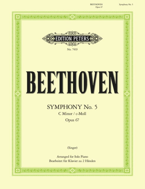 Cover for Ludwig van Beethoven · Symphony No. 5 in C minor Op.67 (Sheet music) (2001)